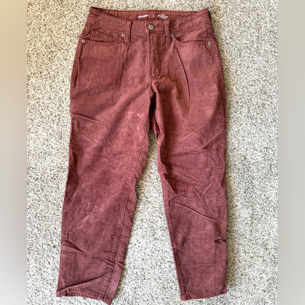 Womens old navy Maroon Corduroy Pants